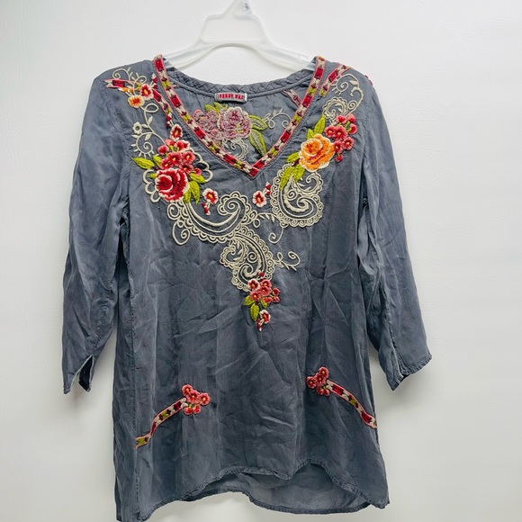 Johnny was embroidered tunic top size XS - Picture 2 of 6